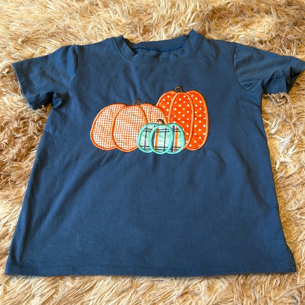 Boys 5/6 Pumpkin Shirt